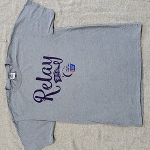 Relay for Life Spencer County Indiana M Medium gray short sleeve tee shirt 👕